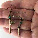 Golf Earrings Tee Flag Green Handmade Vintage Photo 1