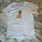 J.Crew NWT  Patriotic Dog Graphic Collector Tee Sz S Sold Out Photo 2