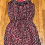 EXPRESS Pink Floral Racer Back Flowy Mini Sun Dress Brunch Garden Party Size XS Photo 0