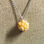 Elegant Pale Pink Pearl Cluster Necklace Photo 0