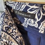 Talbots Pants Navy Blue White Floral Print Chatham Ankle Size 8 Photo 7
