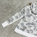 Athleta Triumph Printed Hoodie Sweatshirt Jacket Longsleeve Grey Gypsum Camo S Photo 11