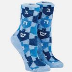 Let's Play Dreidel Plush Slipper Socks nwt Photo 1