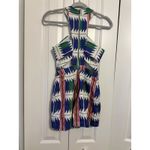 Woven Pattern Halter Romper, Sleeveless‎ Jumpsuit, Unique Print, Casual Party White Size XS Photo 5