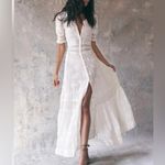 Love Shack Fancy NWT Minka Heritage Maxi Dress in True White Size 12 Photo 1