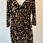 Thalia Sodi Sexy Sz: M Stretch Leopard Faux Wrap Dress (b7a) Photo 0
