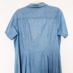 VTG 90s Mainstreet Blues Womens Denim Dress Size 14W Blue Midi Western Americana Photo 5