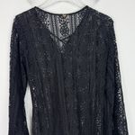 PilyQ Black Gold Noah Tunic Swim Coverup Dress Crochet Size M/L Medium/Large Photo 10
