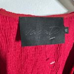 Vacate The Label Dress Women XS Red Velvet Long Sleeve Wrap Dress Holiday Party Photo 4