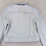 Kate Spade  Cropped Denim Jacket Y2K Womens Light Wash‎ Jean Medium Puff Sleeve Photo 3