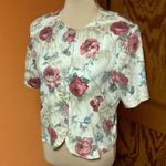 Vintage 80s Fritzi floral top Size M Photo 7