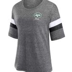 NFL  New York Jets Women's Weak Side Blitz Marled Short Sleeve T-Shirt, Large Photo 2