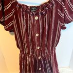 Rue 21  stripped burgundy dress Photo 1