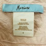 Marciano pale petal pink pleated silk mini skirt with tulle underlay. Size 4 Photo 4