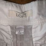 Loft blush & white lightweight lined 4 flat front chino shorts Photo 1