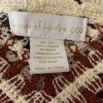 House of Harlow 1960 Pullover Sweater Cropped Crochet Fringe Long Sleeve Sz OS Photo 5