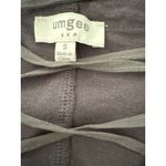 umgee USA Cold Shoulder Lace Up V Neck Gray Tunic Top Shirt Size S Photo 2