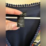 Kate and Lilly Maxi Dress Color Blue/Burnt Orange Flowers Multi Size 6 Blue Photo 3