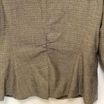 CAbi Women's Plaid Notch Lapel Single Breasted Blazer Jacket Black Tan Size 6 Photo 8