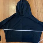 Gap  Hooded Black Crop Sweater, NWT, size M Photo 6