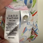 Cynthia Rowley NWT  Linen Brunch Button Up Shirt Large‎ Novelty Coastal Colorful Photo 5