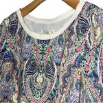 See U Soon Women’s Size 1 S Purple Pink Pastel Paisley Long Sleeve Shirt Top Blue Photo 2