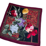 Adrienne Vittadini  silk floral tulips scarf Photo 0