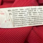 ZARA  Pink Rib Knit Collar V-neck Short Sleeve Mini Bodycon Sweater Dress Size M Photo 3