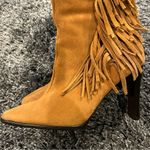 Predictions 🌺 VINTAGE TAN SUEDE FRINGE ANKLE BOOT SIZE 5.5🌺 Photo 5