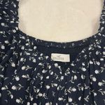 Hollister  Navy Blue Floral cap sleeve dress built in shorts with pockets, cinch waist Photo 1