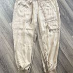 Anthropologie Beige Cargo Jogger Pants The Nomad Lightweight Comfy Photo 2