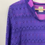 Title Nine  Medium Purple Hoodie Beach‎ Coverup Long Sleeve Top Photo 1