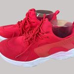 Just Be Women's Casual Fashion Sneakers White Soles Laces Red Size 7 Photo 3