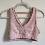 Alo Yoga Alo Togetherness Sports Bra Size XS Light Pink Ribbed Photo 0
