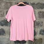 Quacker Factory Pink Tee Shirt Cat Faces Embellished Women's Medium Rhinestone Photo 6