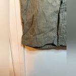 J. Jill Pure Jill Sage Green Linen Cropped Wide Leg Pants Size L Photo 5