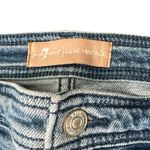 7 For All Mankind Blue Light Wash Vertical Front Seamed Jeans sz 29 Luxe Vintage Photo 9