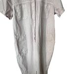 Old Navy Light Purple Lilac Cotton Denim Short Sleeve Belted Jumpsuit Photo 4