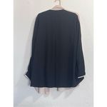 Joseph Ribkoff  Womens SZ 16 Black & Beige Color Block Double Layer Tunic Shirt Photo 4