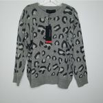 Kendall + Kylie  leopard print crew neck sweater size medium Photo 1