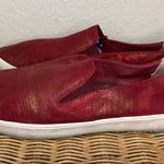 Mark Nason Los Angeles Red Gold Shimmer Slip On Flat Size 11 Photo 3