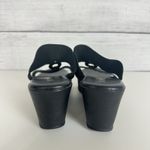 Anne Klein  Black Hadya Wedge Sandals Women's Size 7.5 Summer Going‎ Out Career Photo 4