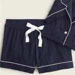 J.Crew pajama shorts navy with white trim medium Photo 2