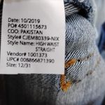 Ella Moss NWT  High Rise Slim Straight Ankle Jeans 12/31 Medium Wash Destroyed Photo 11