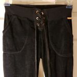 Betsey Johnson  black velour pants. (#01001) Photo 1
