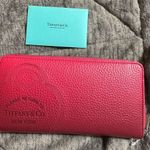 Tiffany & Co. NEW without box pink zip around wallet Photo 0