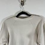 Veronica Beard Sweatshirt Womens Small Cream Ivory Natti Crop French Terry Pima Photo 9