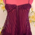 Sexy see through burgundy top size 32 Photo 0