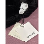Apparis Coco Faux Fur Mittens in Noir One Size New Womens Gloves Black Photo 9