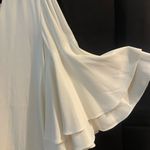 Alexis Harper Sz L Bell Flared 3/4 Length Sleeve Tunic Mini Dress Cream Color Photo 8